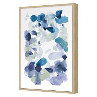 Butterfly Dance in Blue D Framed Watercolour Painting Print