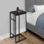 Table d'appoint latérale en forme de C en stratifié noir et métal-95599331