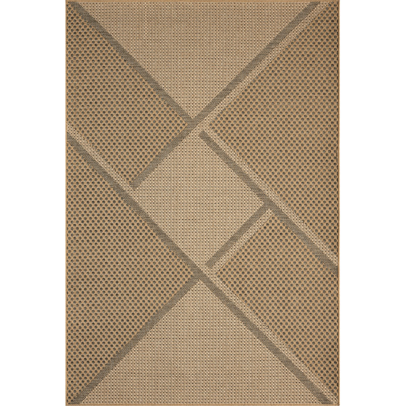Abani Rugs Magdaleno PAT110A Outdoor Diamond Pattern Cream Beige Area Rug, Rectangle 7'8" x 10'9"