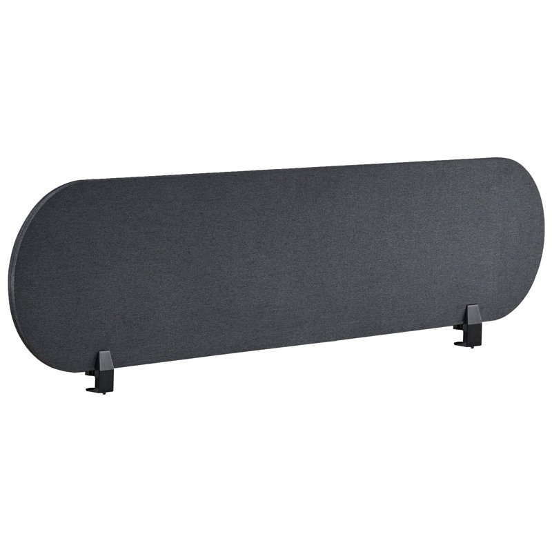 Grey Desk Dividers, Dark Grey, 40cm H x 160cm L