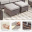Ensemble de meubles de patio 6 pièces, ensemble de sièges d'extérieur toutes saisons avec fauteuils club et table basse-124405584