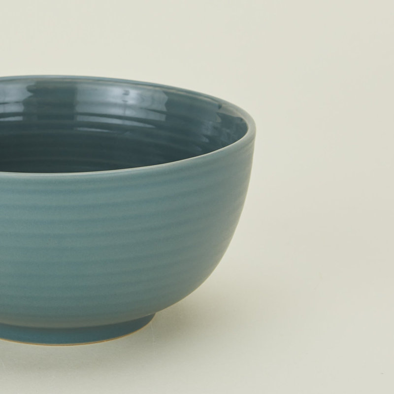 Essential Stoneware Rice Bowl, Peacock