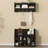 Shoe Storage Bench With Shelves And 4 Hooks, Elegant Hall Tree With Wall Mounted Coat Rack, Entryway Organizer For Hallway, Foyer, Mudroom-1801180693
