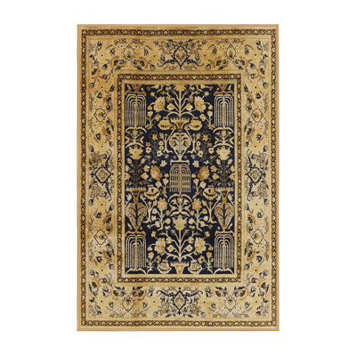 Tapis oriental beige / noir