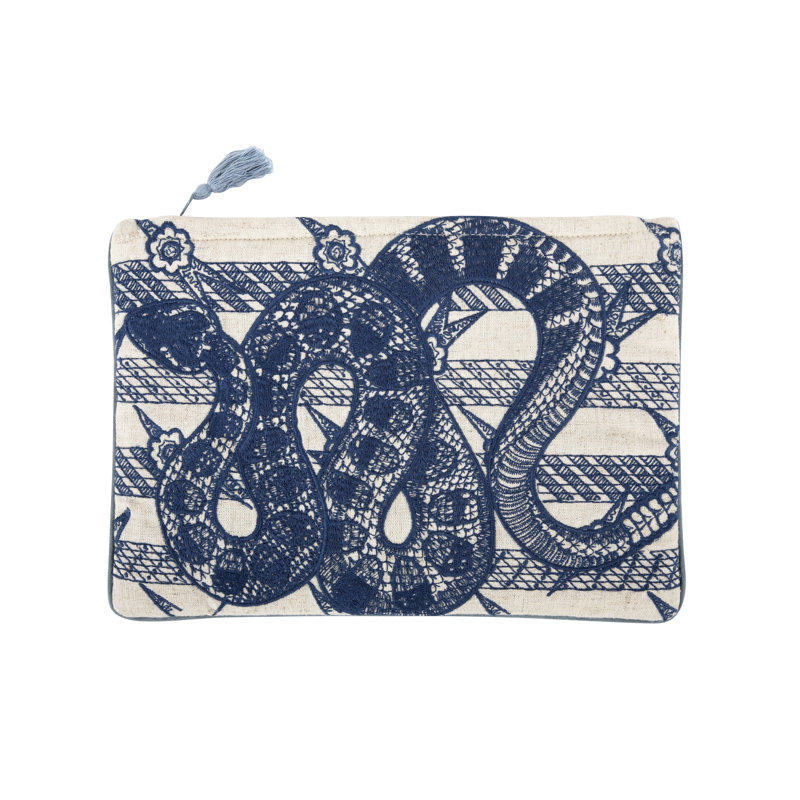 Pochette brodée Rattle