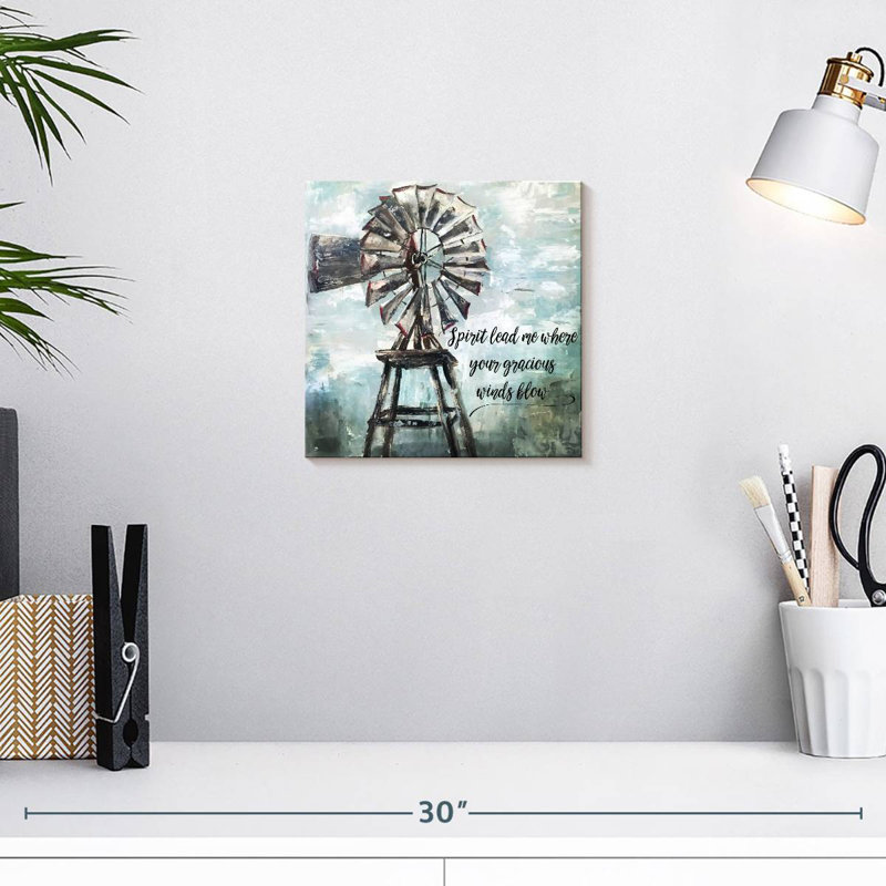 Lilie Primitive Windmill, 10" H x 10" W