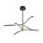 Acrylic and Aluminium Sputnik Modern Linear Chandelier