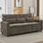 Contemporary Style 2-in-1 Sofa 82" Three-seater Sofa with a Sofa Bed and a Reversible Recliner Sofa for Living Room-1544252259