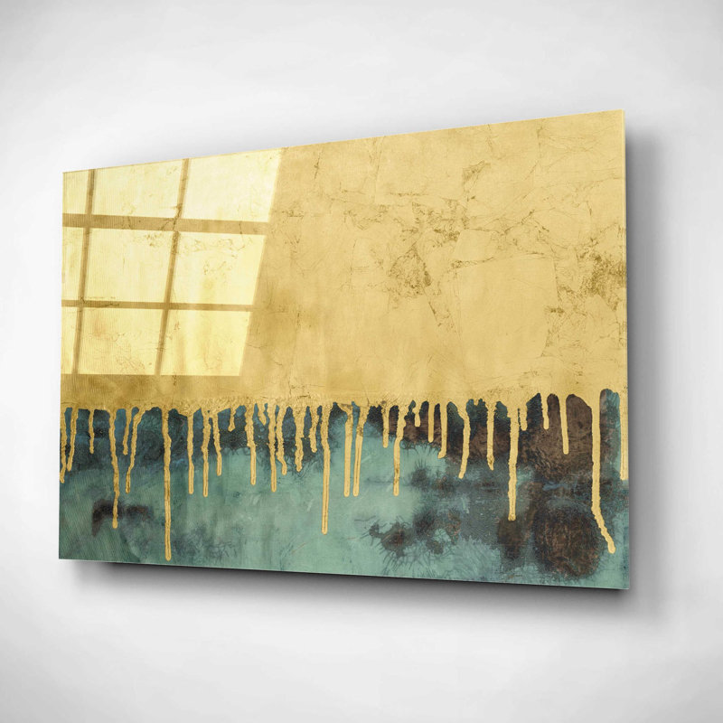 «Aquafer II» par Renee W Stramel, art mural en verre acrylique, H 12 po x l 16 po x P 0,13 po