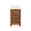 Banc de rangement pour chaussures en bois massif avec coussin-599729485