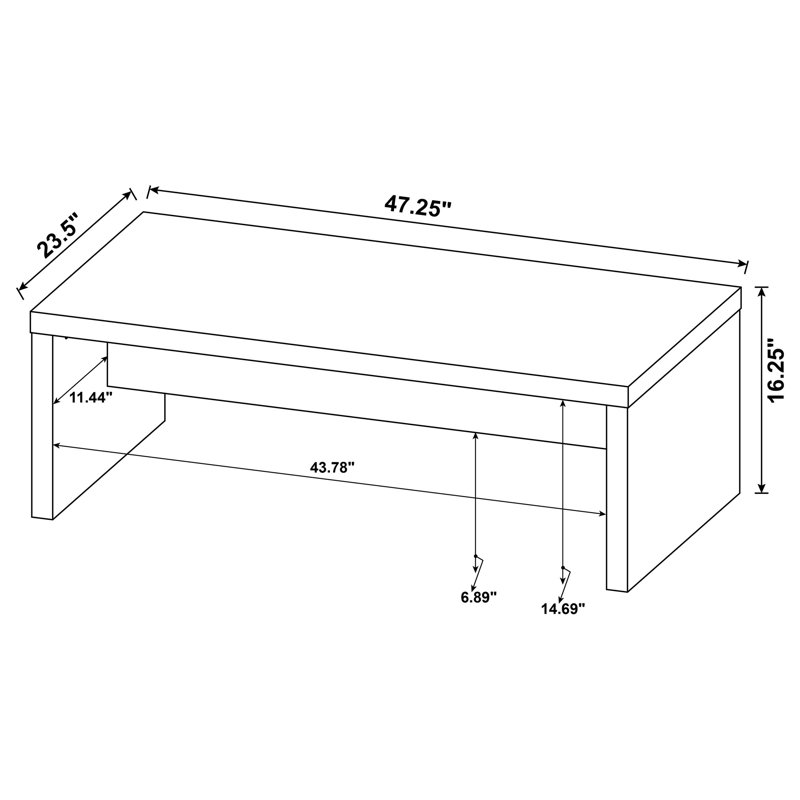 Lynette 2-Piece Rectangular Coffee And End Table Set Mango, 2 Pieces: Coffee Table, End Table