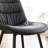 Emsley Faux Leather Upholstered Dining Chair Armless Side Chair with Metal Legs-2018551411