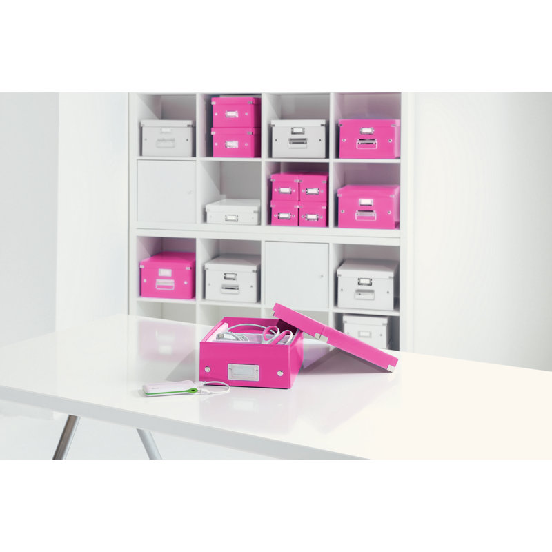 Leitz Decorative Bin, 28.1cm H x 10cm W x 37cm D, Pink