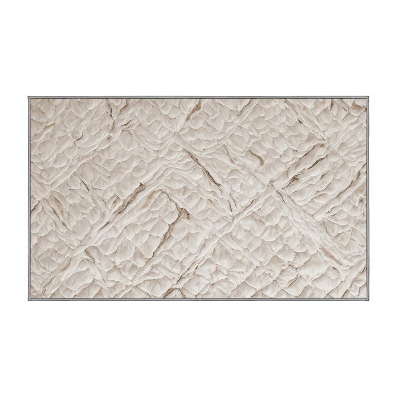 Machine Washable Gray Area Rug, Rectangle 8' x 10'