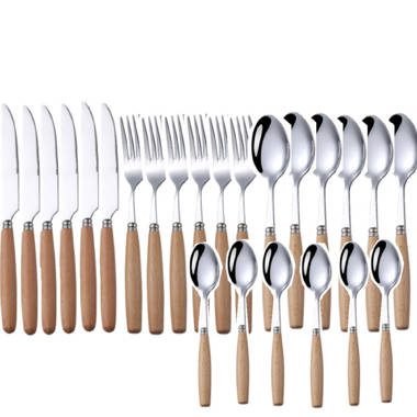 Wooden Children's Utensils - Knife, Fork, Spoon