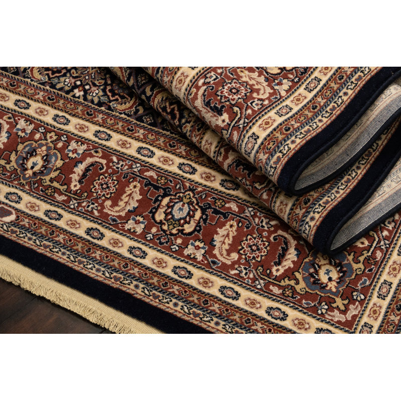 Tapis brun/noir en laine wheeler Cirro, Rectangle 6 pi 7 po x 9 pi 10 po