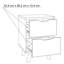 Lorreta 2 Drawer Bedside Table-1982005328