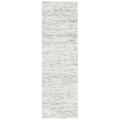 Tapis gris / beige en laine / coton tissé à la main Laureldale