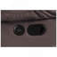 Canapé moderne manuel 1pc avec accoudoirs rembourrés et capitonnés à l'horizontale, port USB, finition chocolat, mobilier de salon principal-1461126624
