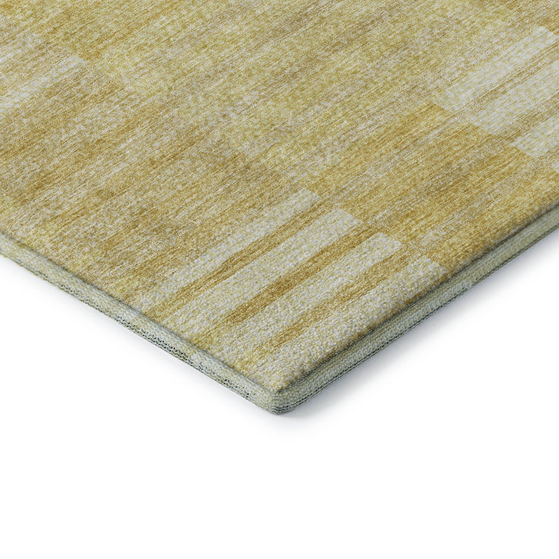 Tapis miel Prisco lavable à la machine de qualité supérieure, Rectangle 9 pi x 12 pi