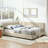 Reversible L-Shape Upholstered Platform Bed With Velvet Fabric Design-1286242309