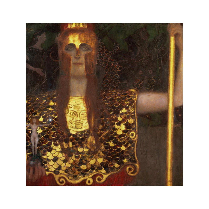 «Minerva or Pallas Athena» par Gustav Klimt - Estampe numérique, H 40 po x l 32 po
