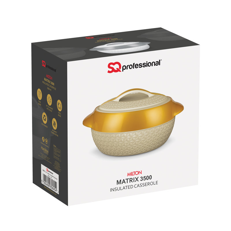 SQ Professional 3.5L Round Dutch Oven, Silver