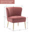 Chaise d'appoint en velours Tru-1276429200