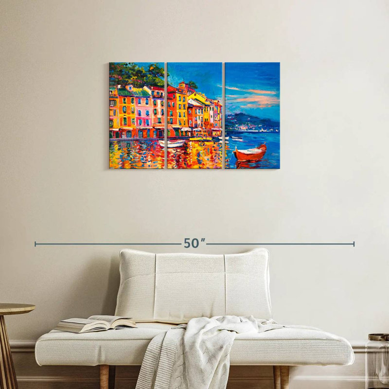 Gillard Harbor Town, 20" H x 33" W