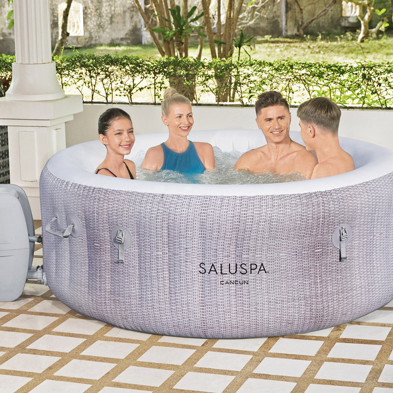 Bestway SaluSpa Cancun Round Inflatable Hot Tub with AirJets