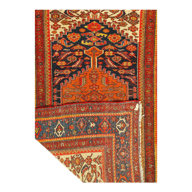 Canvello Fine Hand Knotted Silkroad Hamadan Rugs - 4'3'' X 6'3''