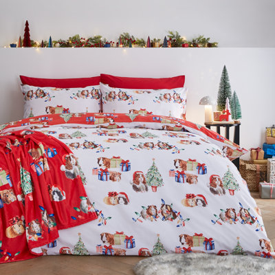 Christmas Guineapig Reversible Duvet Cover Set