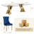 6 - Person Glass Top Double Pedestal Dining Set-1887120697-1887120676