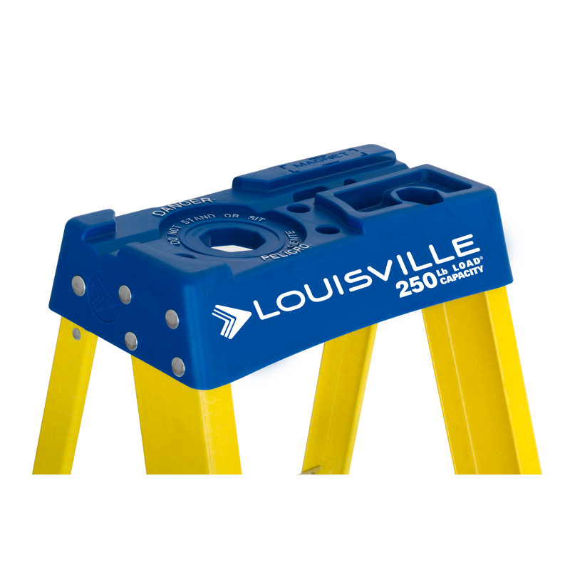 6 ft. Fiberglass Step Ladder with 250 lbs. Load Capacity Type I Duty Rating