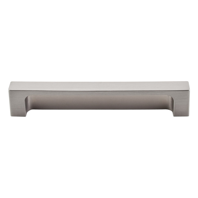Modern Metro Finger Pull, Brushed Satin Nickel, 5" Center to Center