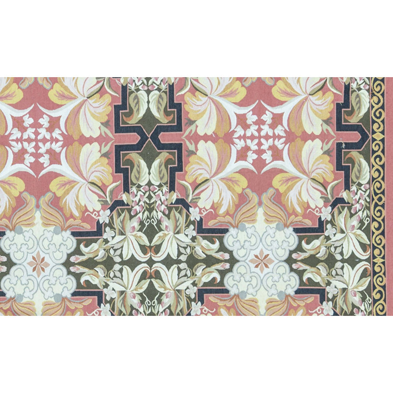 Hand-Knotted High-Quality Rust and Brown Area Rug
