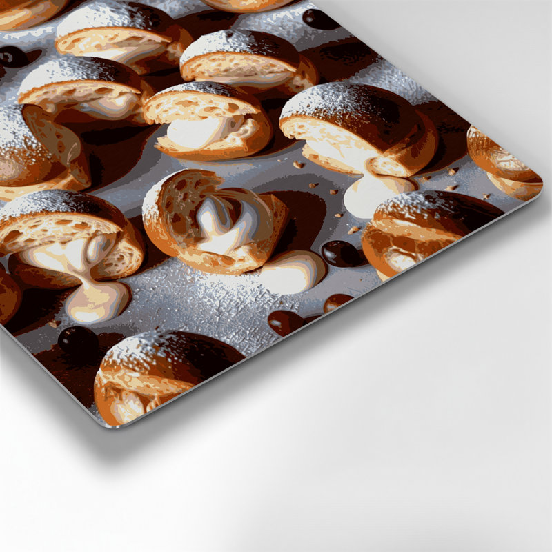 Art mural en métal brun Desserts, H 32 po x l 32 po