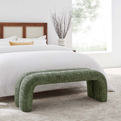 Modway Dax 50.5" Chenille Upholstered Accent Bench