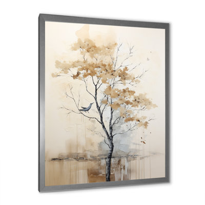 Arbre africain africain, minimalisme IV - impression d'art mural arbre africain