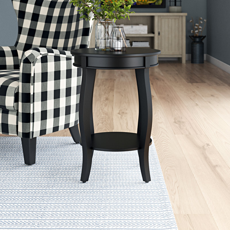 Table de bout avec rangement Everill, Noir
