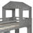 Sage Twin Over Full House Bunk Bed Frame with Playhouse Roof, Windows and Reversible Ladder-857050005