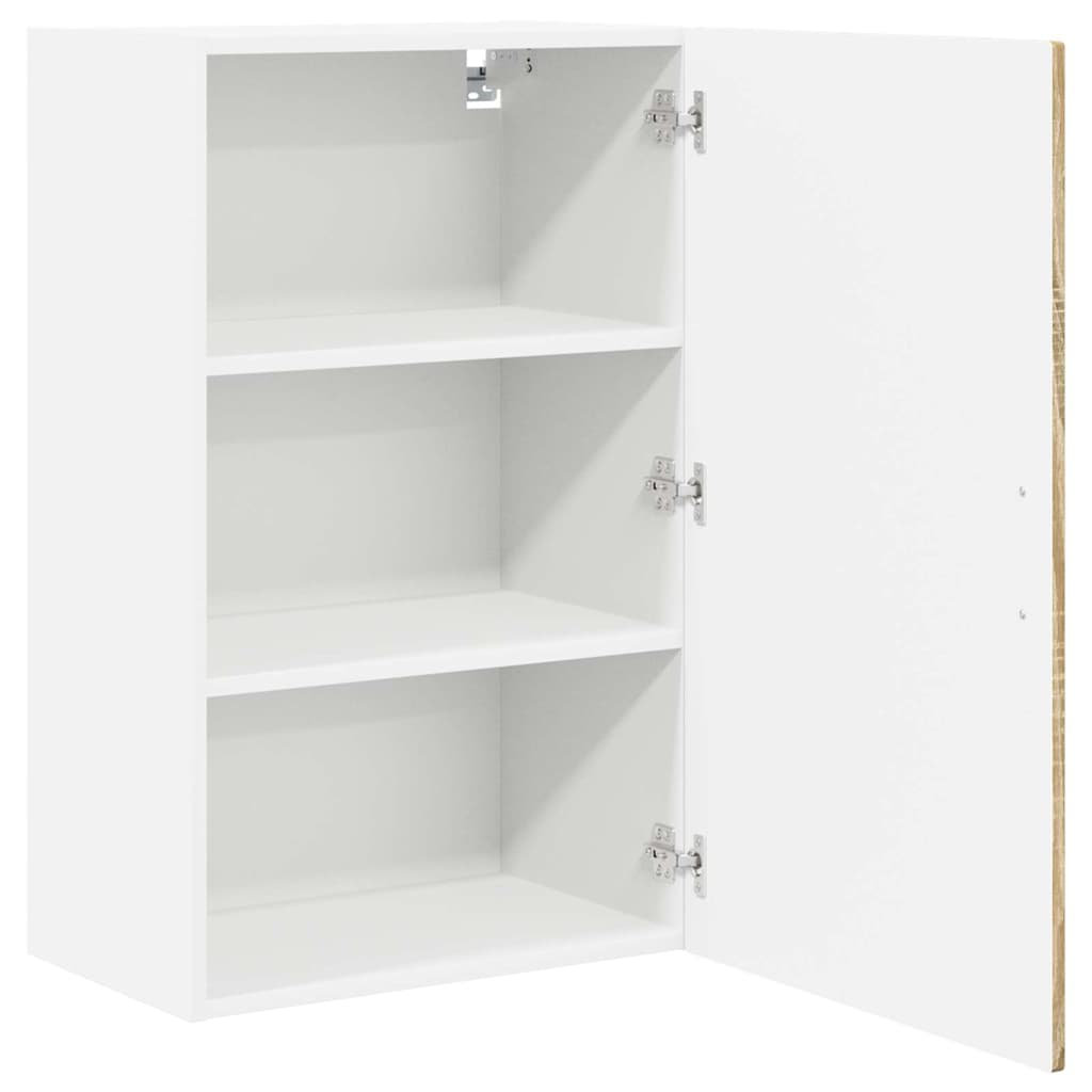 Vidaxl Kitchen Wall Cabinet Smoked Oak 50 X 31 X 80 Cm Engineered Wood