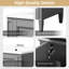 Meuble-lavabo 24 po avec 2 portes et tiroir coulissant, armoire de rangement pour salle de bain avec lavabo, portes à fermeture en douceur avec organisateurs-1905002792-1905002793