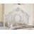 Classic White Finish Panel Bed