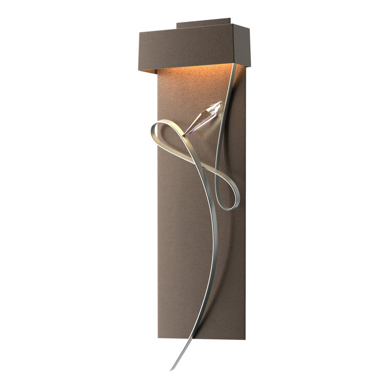 Rhapsody 1-Light LED Flush Mounted Sconce, Bronze, Vintage Platinum