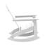 Chaises berçantes Adirondack en résine de polyester à deux lattes avec table d'appoint Longmire-72658969