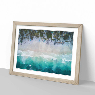 Tulum Mexico Beach - Picture Frame Graphic Art Print on MDF