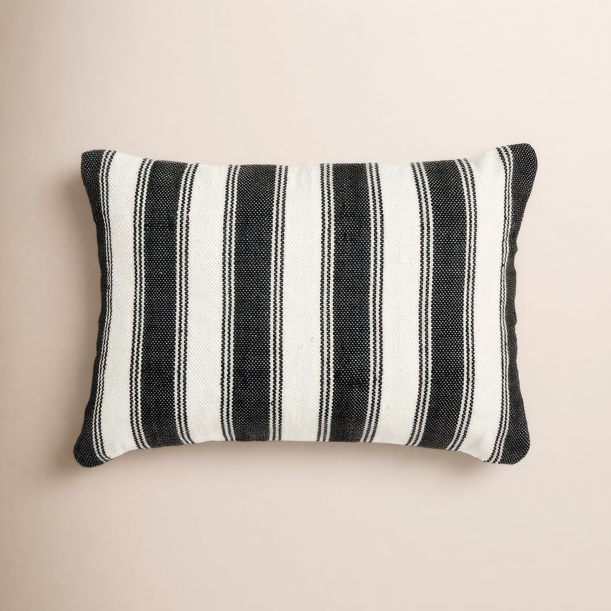 DITMAR Striped Indoor/Outdoor Throw Pillow, 16" H x 24" W, Rectangle
