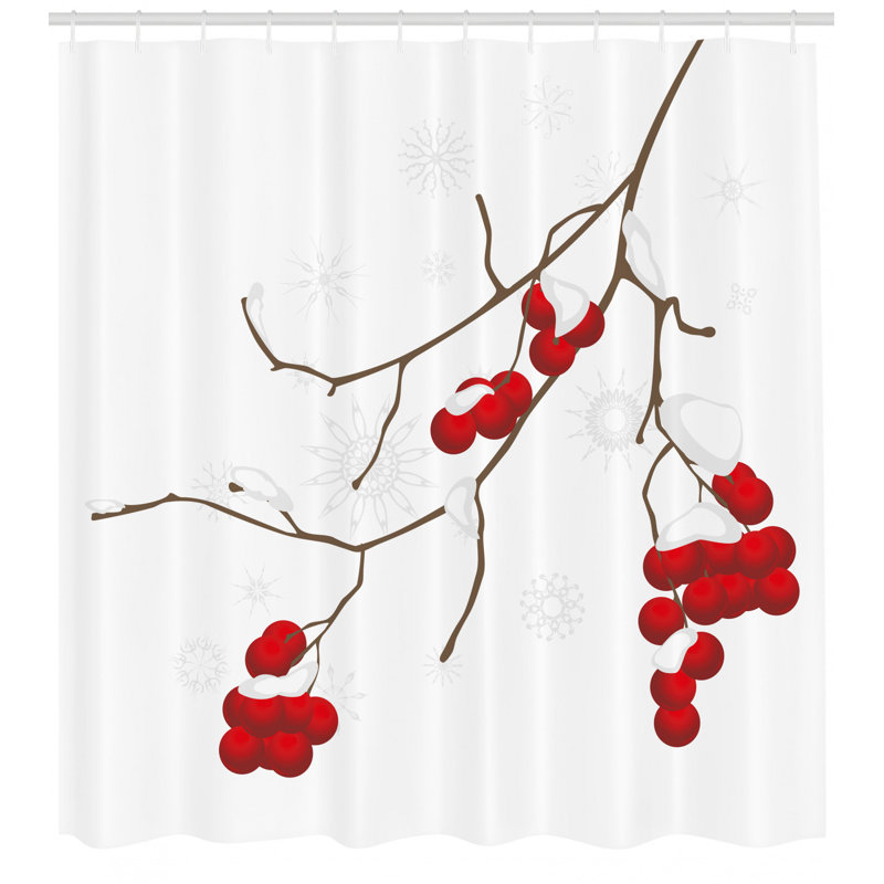 Ensemble de rideau de douche et crochets rowan, H 70 po x l 69 po