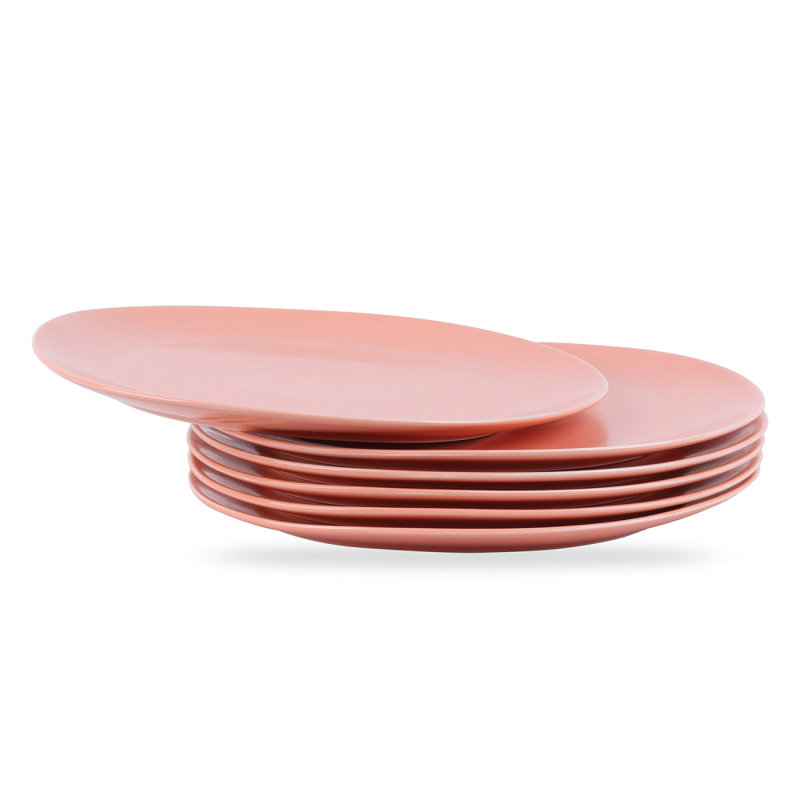 Ensemble d'assiettes en porcelaine Stone Lain Delilah, Pêche